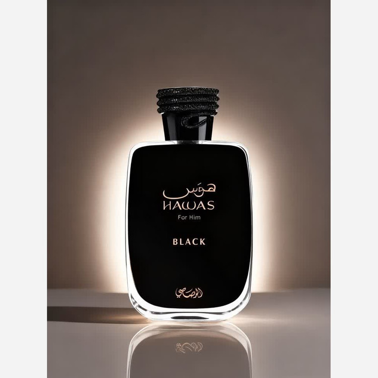 عطر گرمی مردانه هوس بلک رصاصی